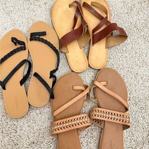 3 pair of Sandals
